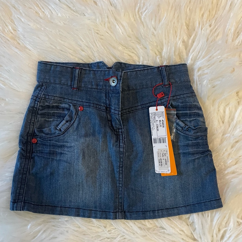 ❤️ Boboli❤️Trendy Jean Skirt from Spain Size Girl 6 NWT